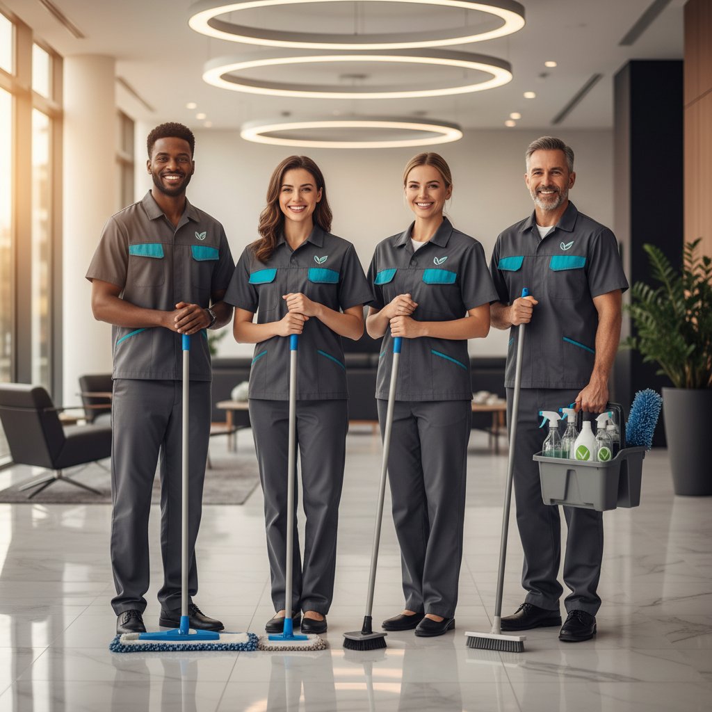 Rugezi cleaning team at work